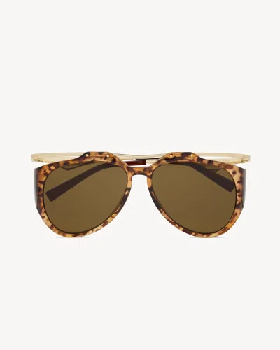 Saint Laurent Eyewear Sunglasses In Brown