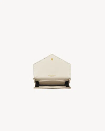 Saint Laurent Wallet Envelope Matelassé Small Cassandre