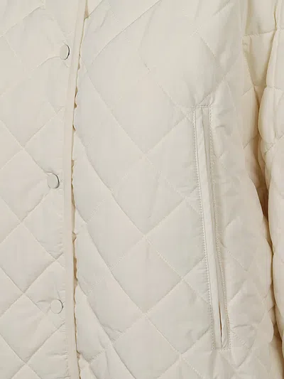Sandbeige Quilted Nylon Jacket