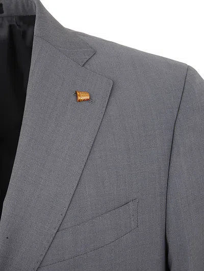 Sartoria Latorre Suit With Two Buttons In Gray