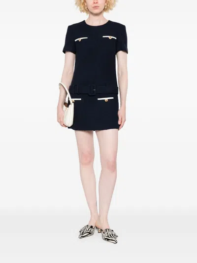 Self-portrait Textured Boucle Mini Dress