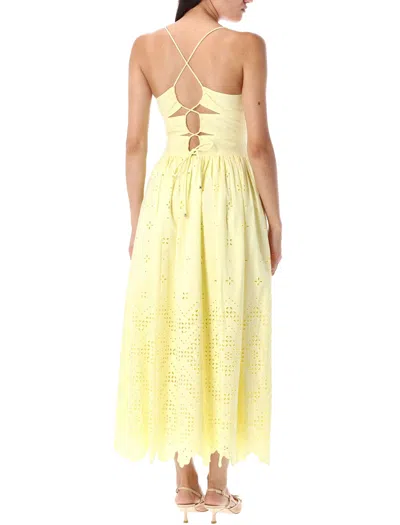 Self-portrait Cotton Dress - Women's - Cotton In Yellow