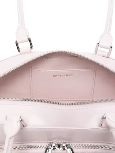 Self-portrait Curved Charm Shoulder Bag