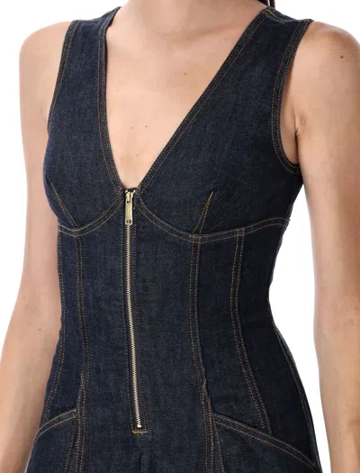 Self-portrait Indigo Denim Midi Dress