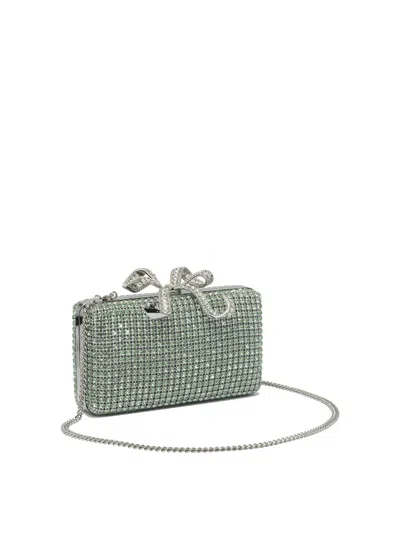 Self-portrait Green Crystals Clutch