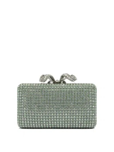 Self-portrait Green Crystals Clutch