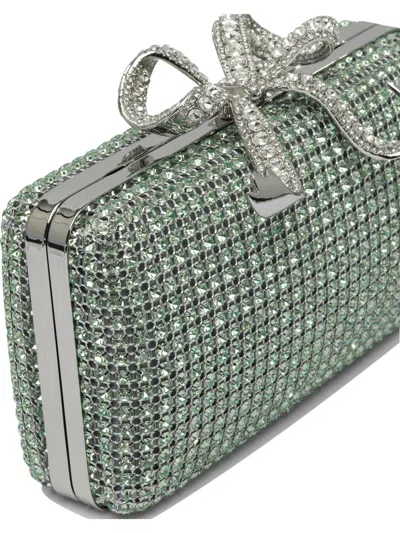 Self-portrait Green Crystals Clutch