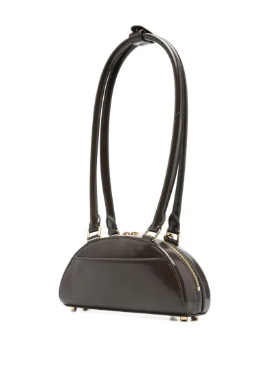 Self-portrait Self Portrait Women Leather Shoulder Bag With Charms In Brown