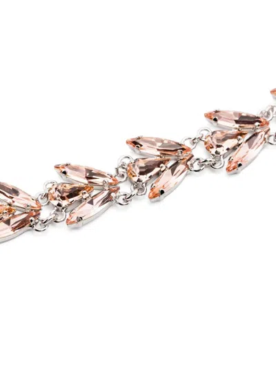 Simone Rocha Crystal Floret Necklace In Neutral