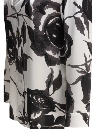 Sleep No More White Silk Shirt In White