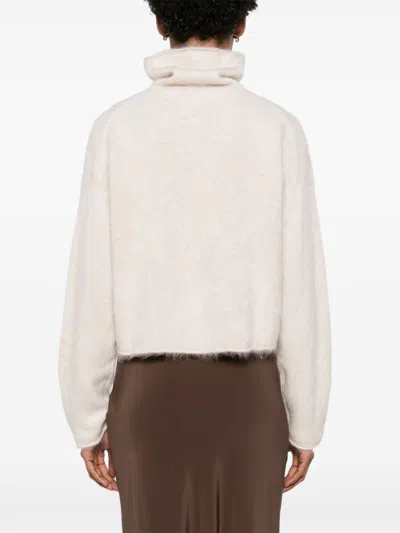 Soft Goat Cashmere Turtle-neck Jumper In Multi