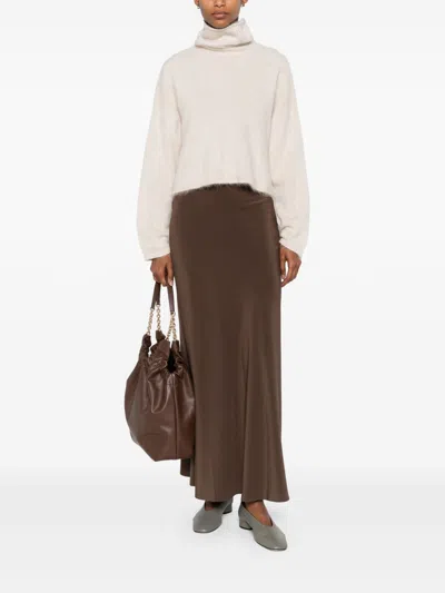 Soft Goat Cashmere Turtle-neck Jumper In Multi