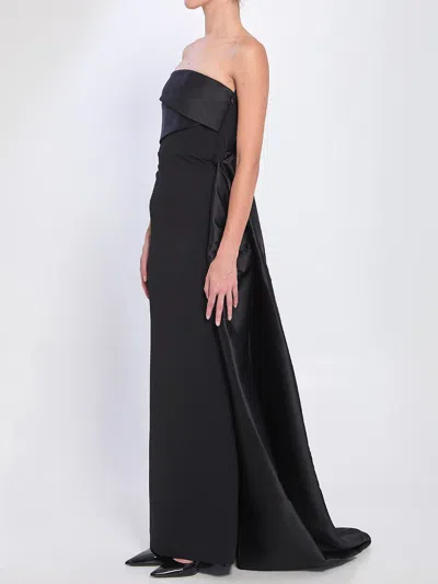 Solace London Women Kisnley Maxi Dress In Black In Black