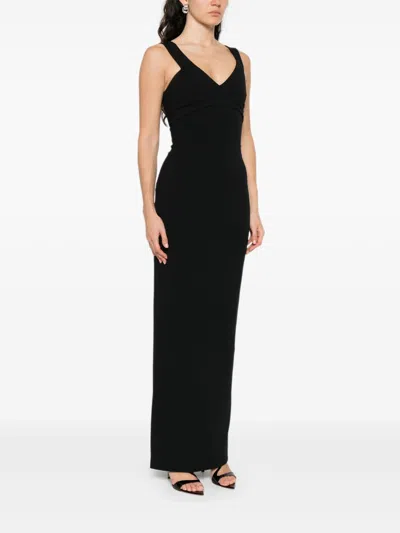 Solace London Nalani Crepe Maxi Dress In Multi