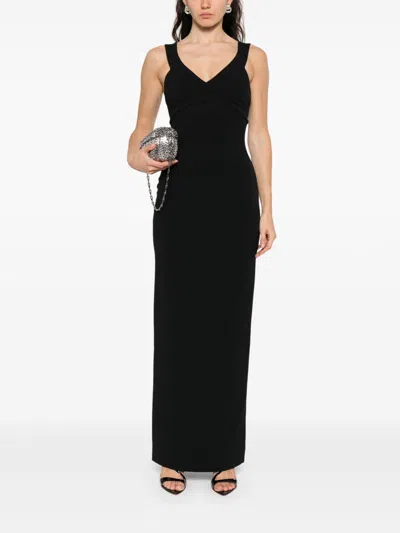 Solace London Nalani Crepe Maxi Dress In Multi
