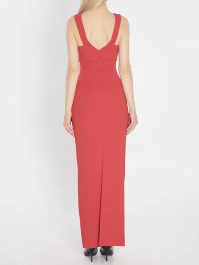Solace London Nalani Maxi Dress In Orange