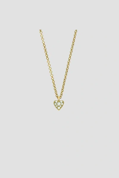 Sophie Bille Brahe Diamond Heart-shaped Pendant Necklace In Gold