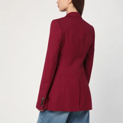 Stella Mccartney Single-breasted Jacket In Jazzberry Wool