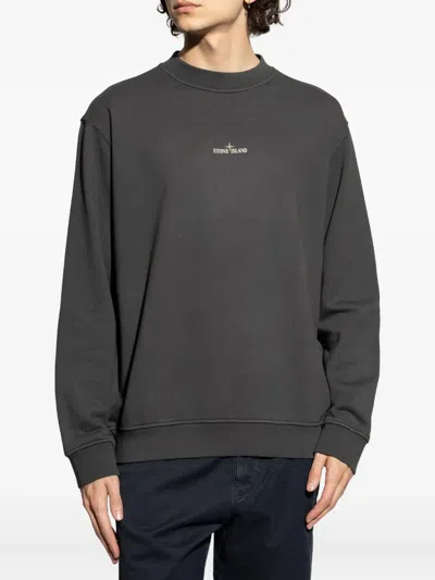 Stone Island Sweatshirt With Industrial Flow Print