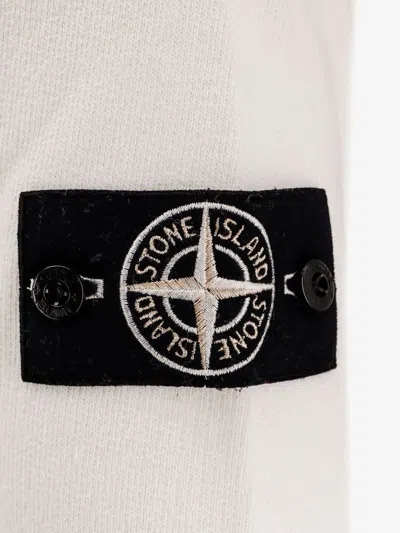 Stone Island Cotton Sweatshirt With Knitted Insert In Brown