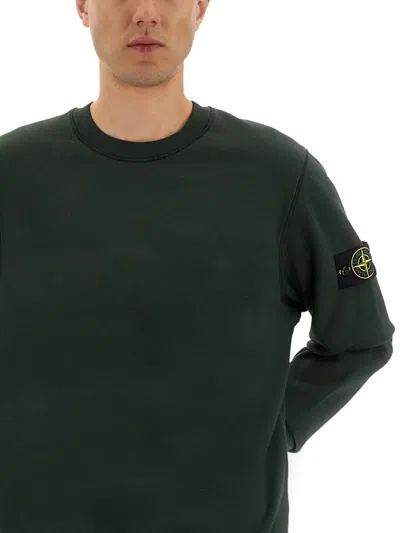 Stone Island Regular Fit Sweatshirt I In Green