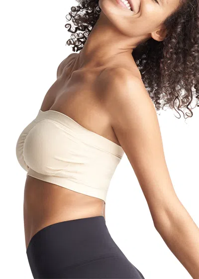 Yummie Bandeau Bra W/ Removable Pads In Brown