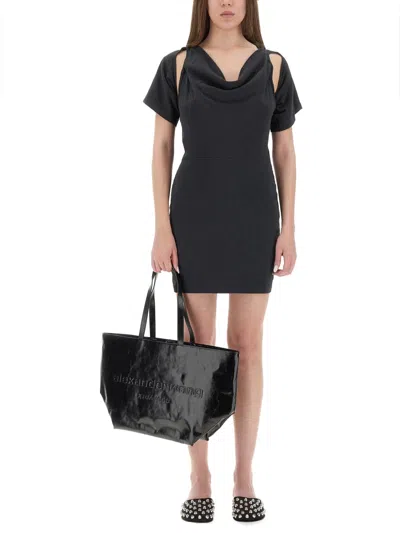 Alexander Wang T T By Alexander Wang Black Organic Cotton Dresses