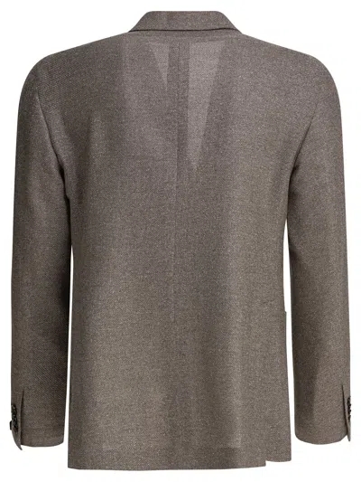 Tagliatore Double-breasted Wool And Silk Jacket