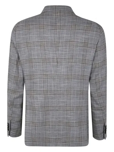 Tagliatore Man Jacket Clothing In Gray