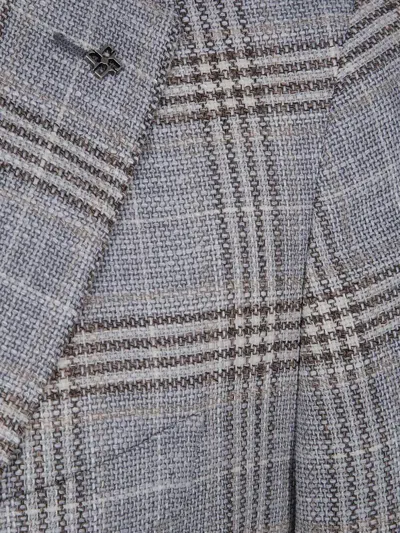 Tagliatore Man Jacket Clothing In Gray