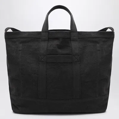 Tekla Beach Bag In Black Cotton