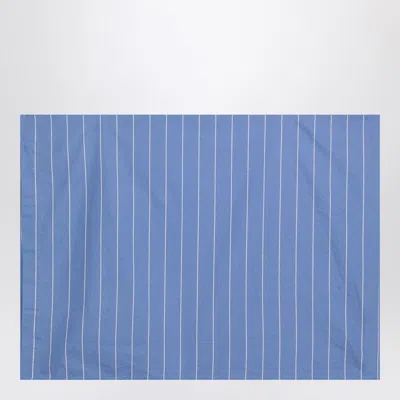 Tekla Blue Sea Fabric With Striped Pattern In Blue