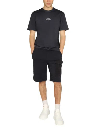 Ten C Pocket Bermuda Shorts In Black