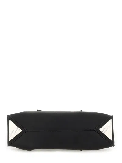 Attico Black Leather Small La Passeggiata Shoulder Bag