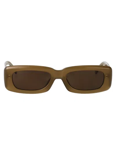 Attico Mini Marfa Sunglasses In Brown