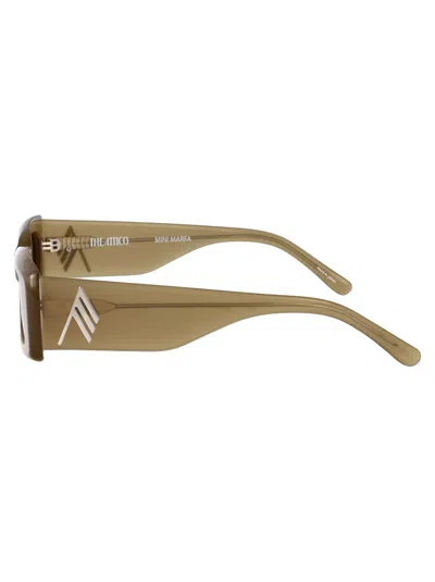 Attico Mini Marfa Sunglasses In Brown