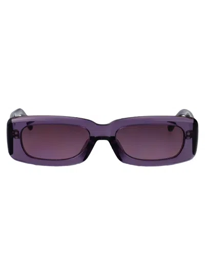 Attico Mini Marfa Sunglasses In Purple