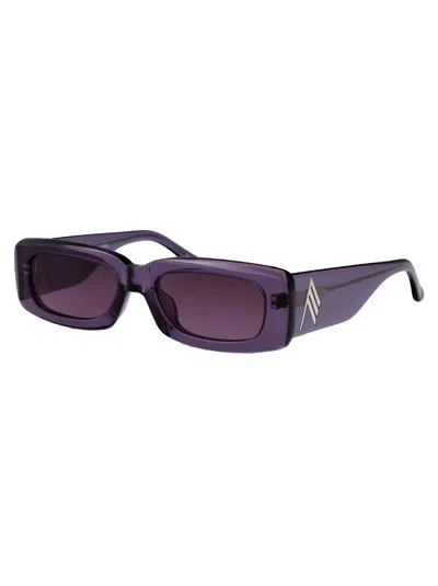 Attico Mini Marfa Sunglasses In Purple