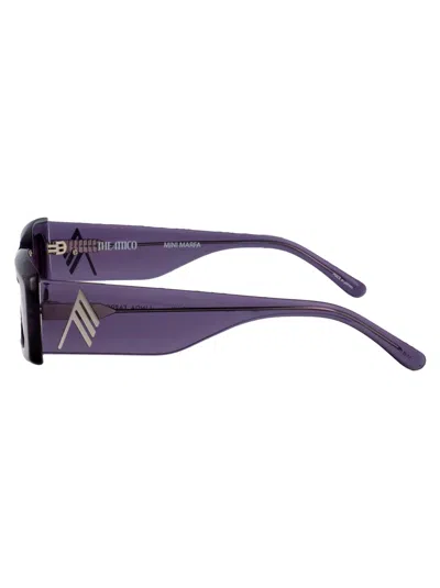 Attico Mini Marfa Sunglasses In Purple