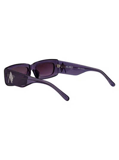 Attico Mini Marfa Sunglasses In Purple