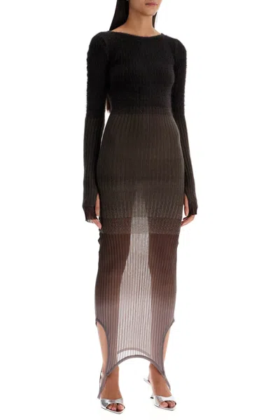 Attico Gradient Knit Dress In Seven