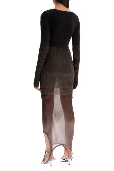 Attico Gradient Knit Dress In Seven