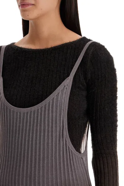 Attico Gradient Knit Dress In Seven