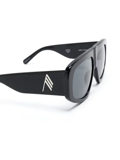 Attico Oversize Rectangular Sunglasses Thick Arms