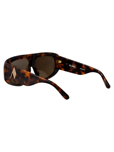 Attico The  Sunglasses In Brown