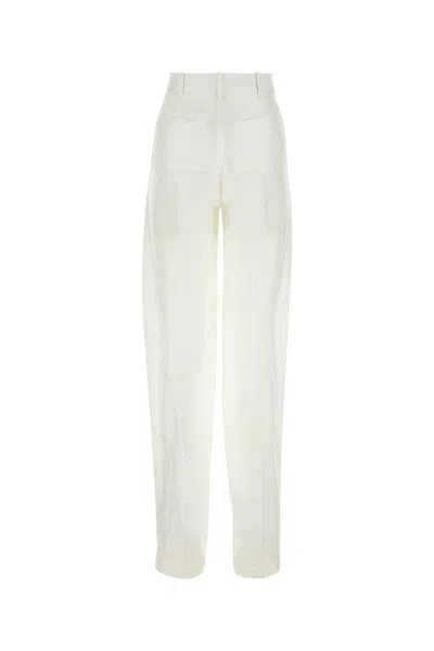 Attico Satin Waistband Pleated Trousers