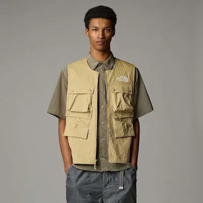 The North Face Mountain Wind Vest In Nude