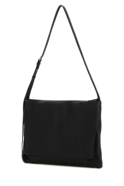 The Row Black Leather Nan Crossbody Bag