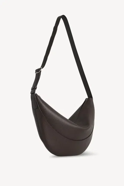 The Row Brown Leather Jouve Shoulder Bag