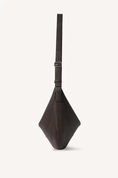 The Row Brown Leather Jouve Shoulder Bag